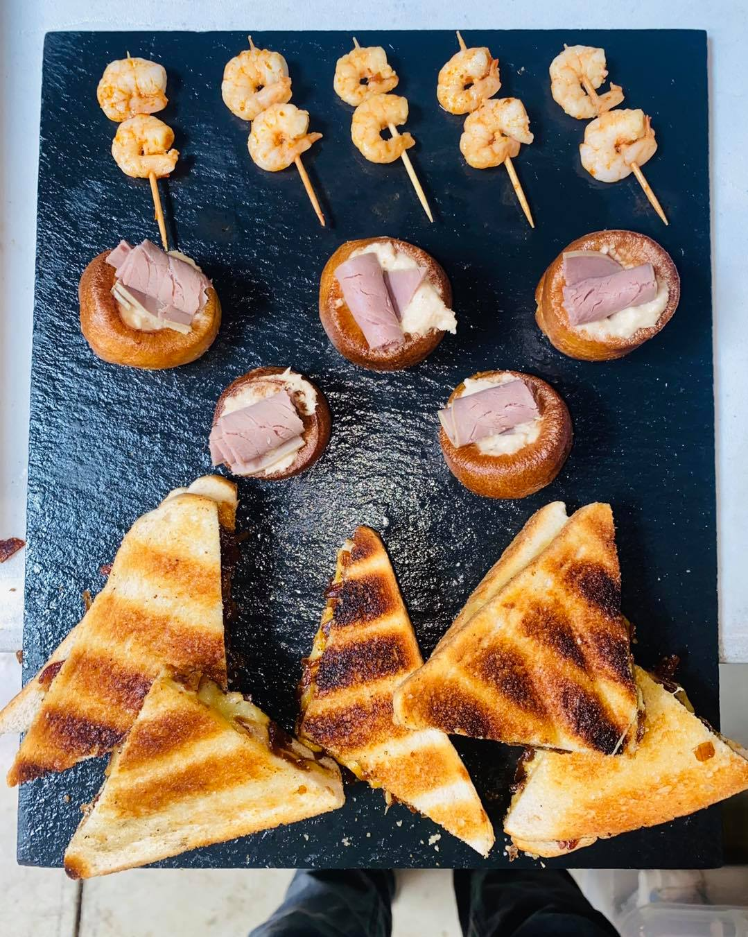 Sandwiches and canapés